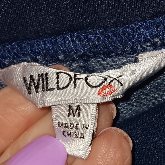 Wildfox Hadley Blue Tie-Dye Track Pants M - Picture 4 of 6